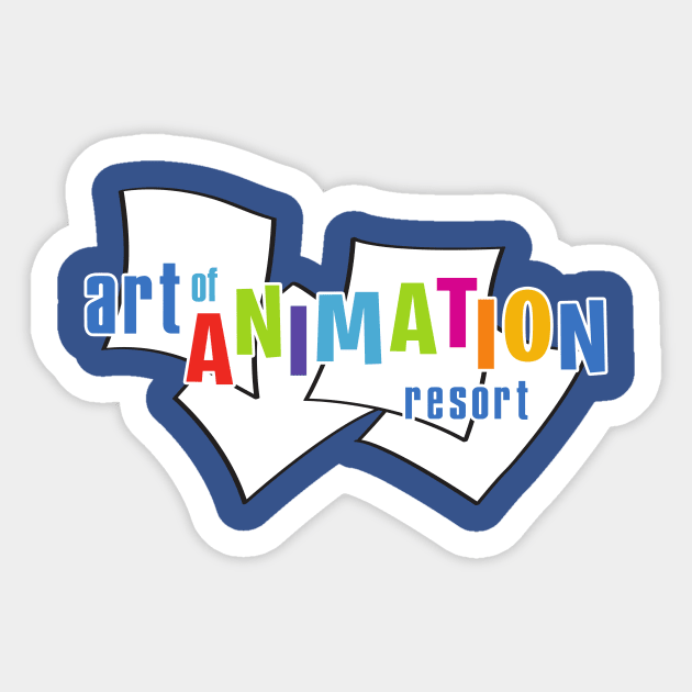 Art of Animation Logo Resort Sticker by Lunamis